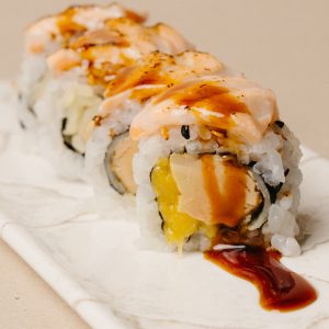 FOIE TEMPURA ROLL ( 4 unidades)